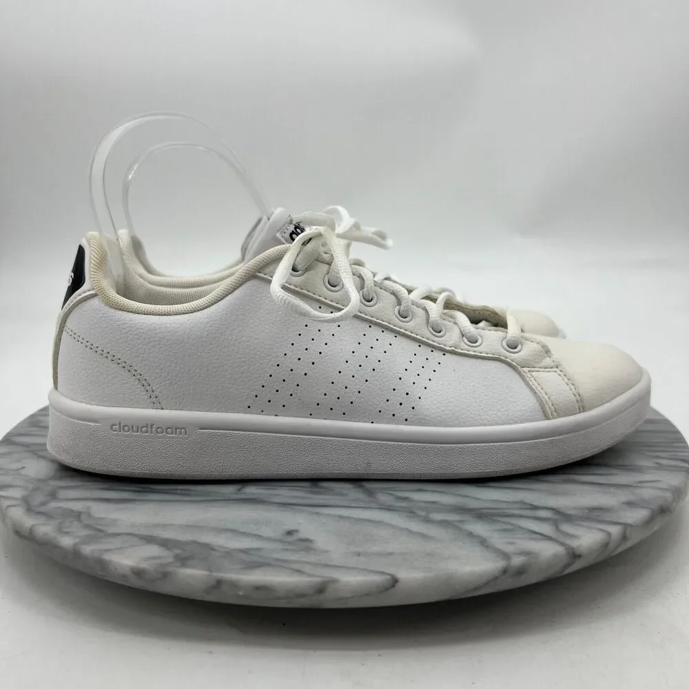 Adidas Cloudfoam Advantage Sneakers Womens 9.5 White Casual Shoes Low Top AW4323